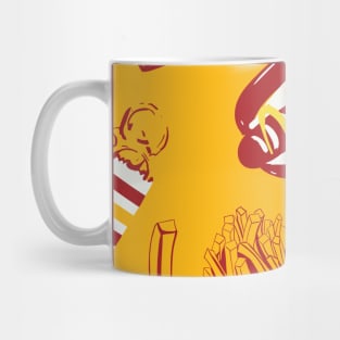 Fast Food Seamless Pattern Mug